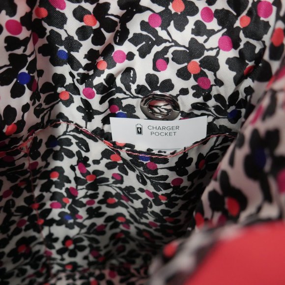 Vera Bradley Iconic Hipster Hobo Tote Shoulder Bag Coral Reef Quilted Large NWT - Picture 11 of 13